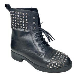 Black Studded Ankle Boots EU 38 US 7.5